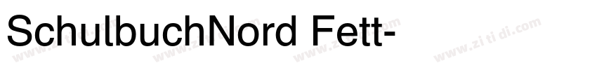 SchulbuchNord Fett字体转换